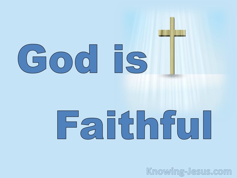 1 Corinthians 10:13  Our Faithful God (devotional)06:30 (blue) 
